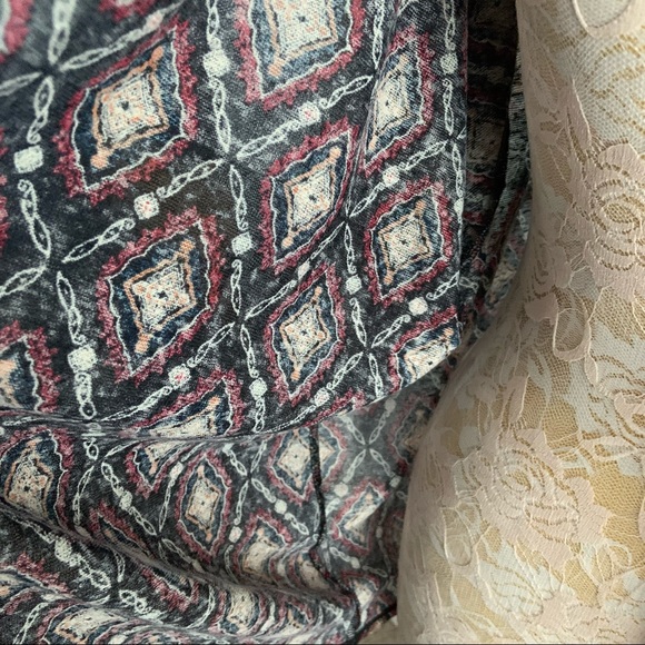 Torrid Open Front Lightweight Diamond Print Soft Cardigan Sweater Top NWT - Picture 7 of 12